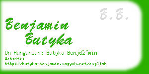 benjamin butyka business card